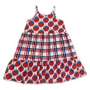 Hanna Andersson Red and Blue Strawberry Dress